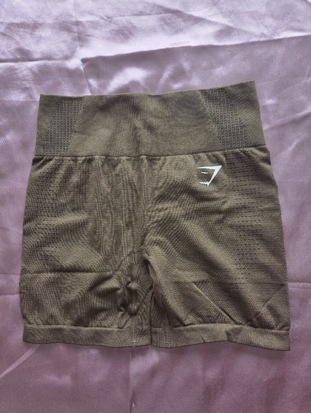 NWT Women’s Gymshark Seamless Vital Soft Bike Shorts in Espresso Marl Size S